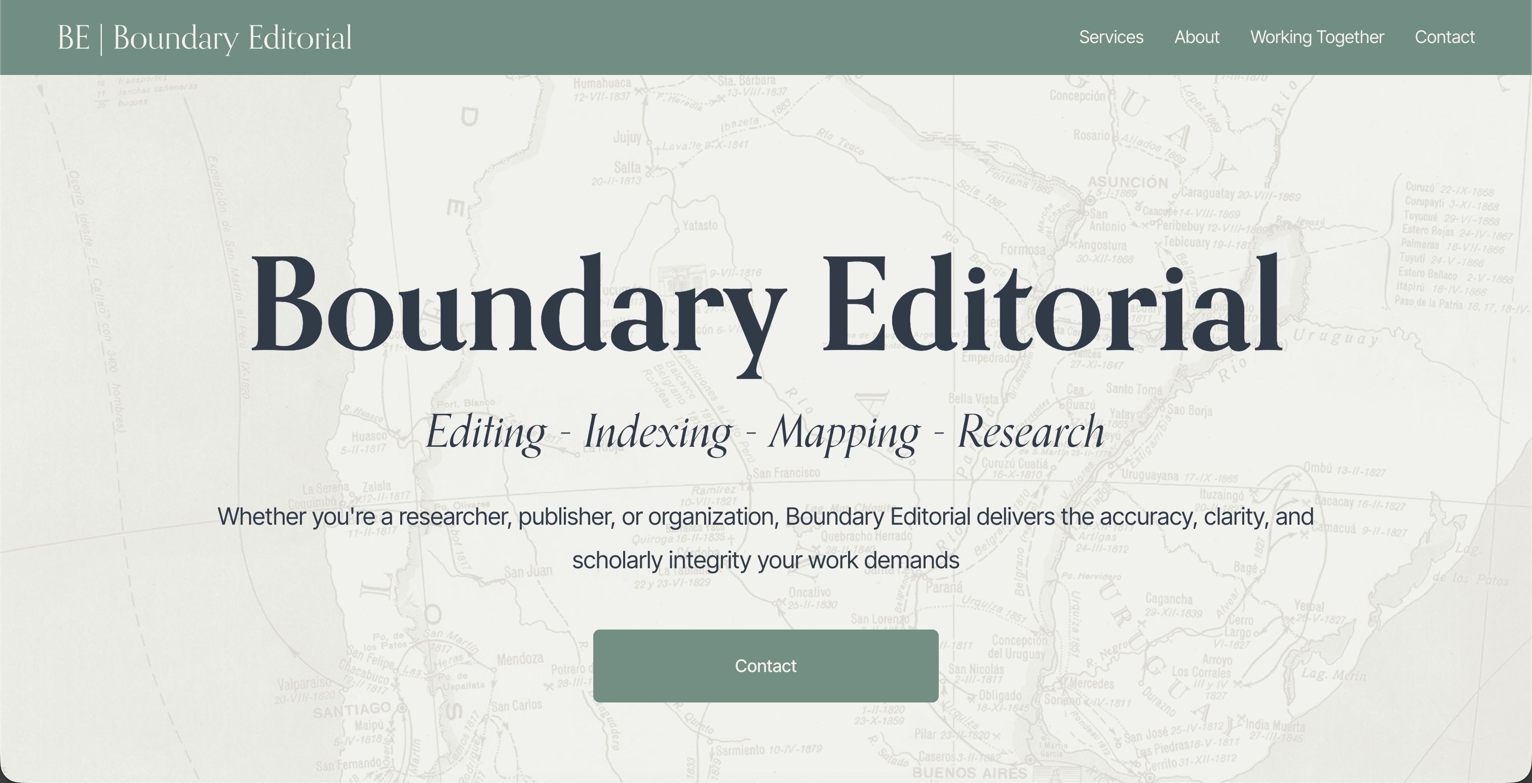 Boundary Editorial website