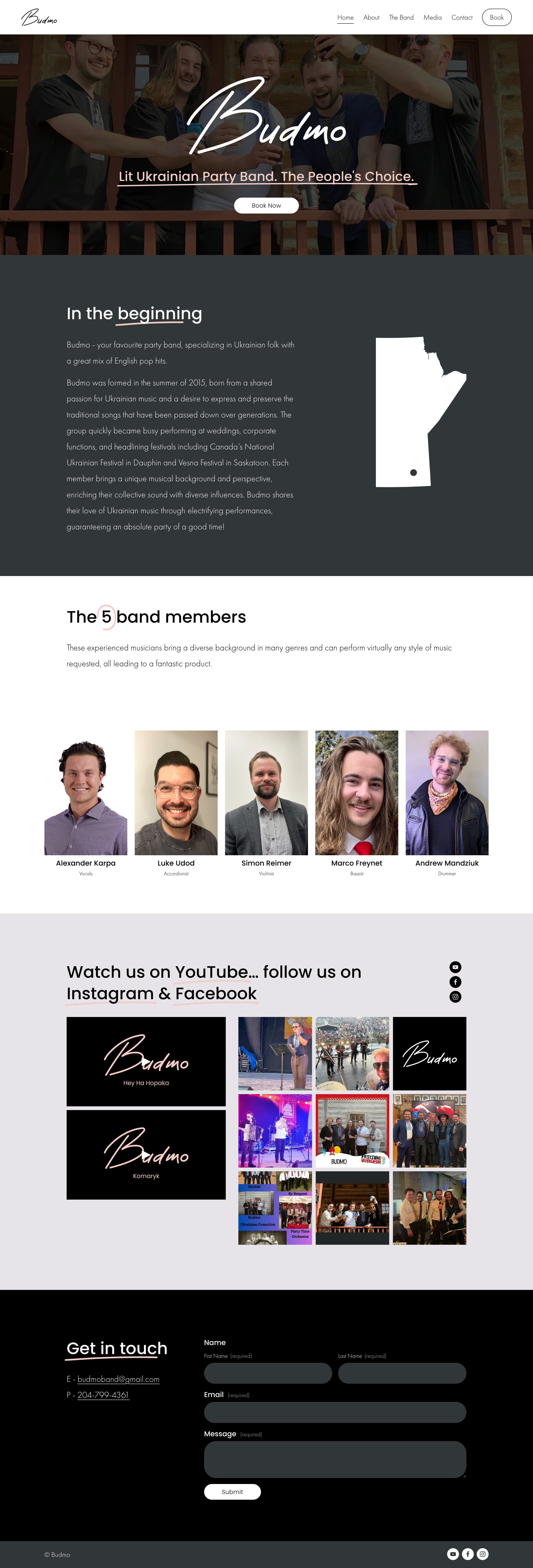 Budmo full page screenshot