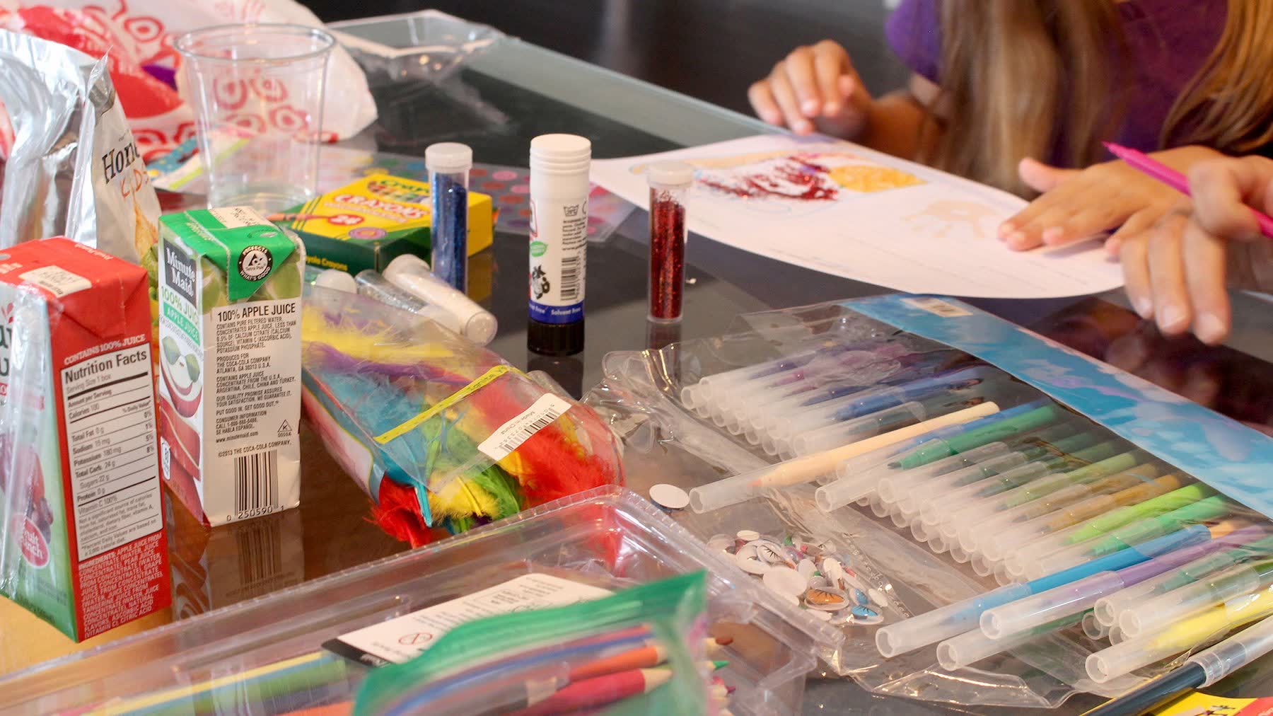 Co-creative immersion session with children and packaging materials