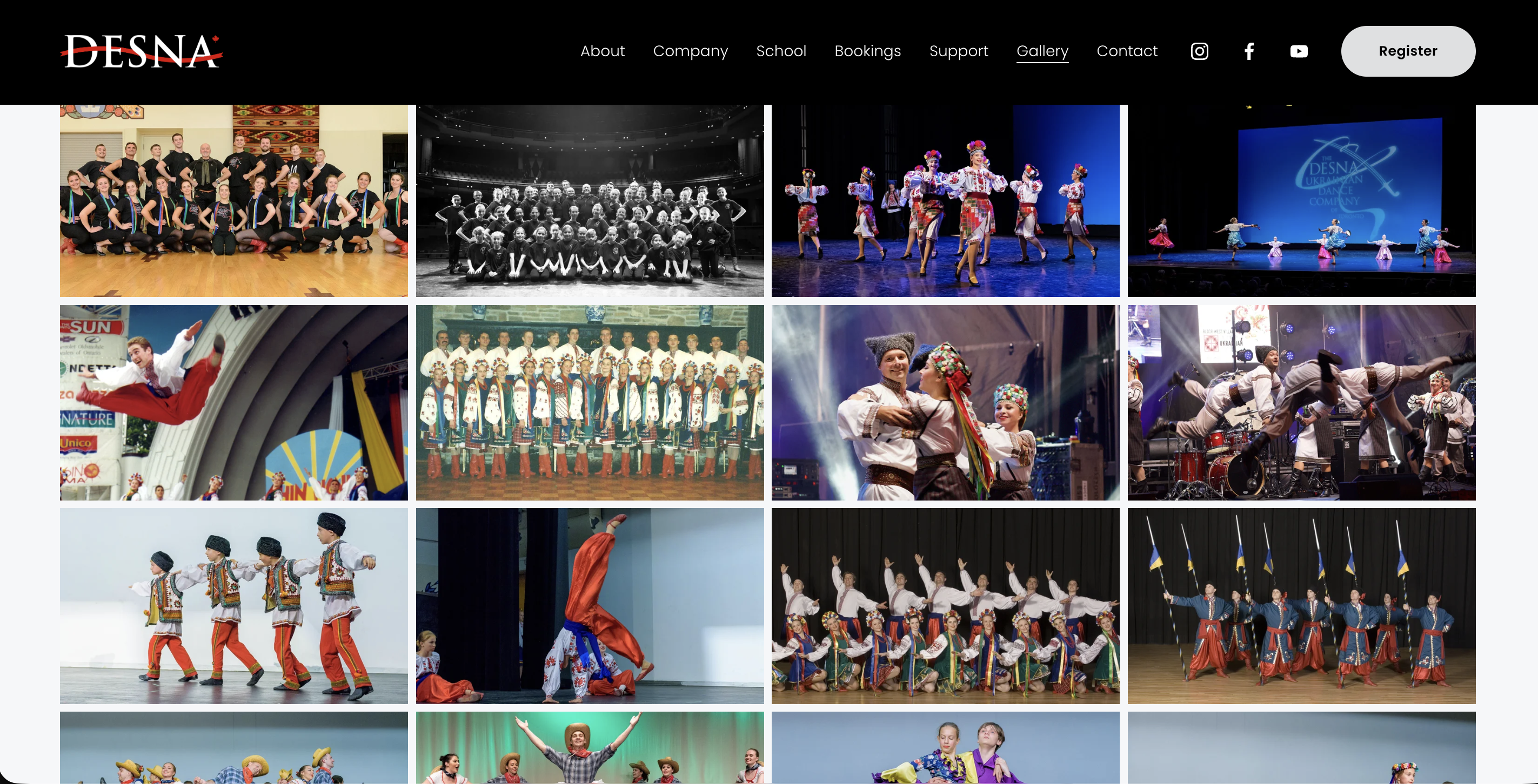 Desna homepage