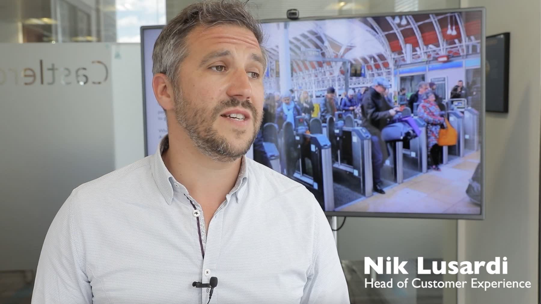 Nik Lusardi, Head of Customer Experience, filmed interview