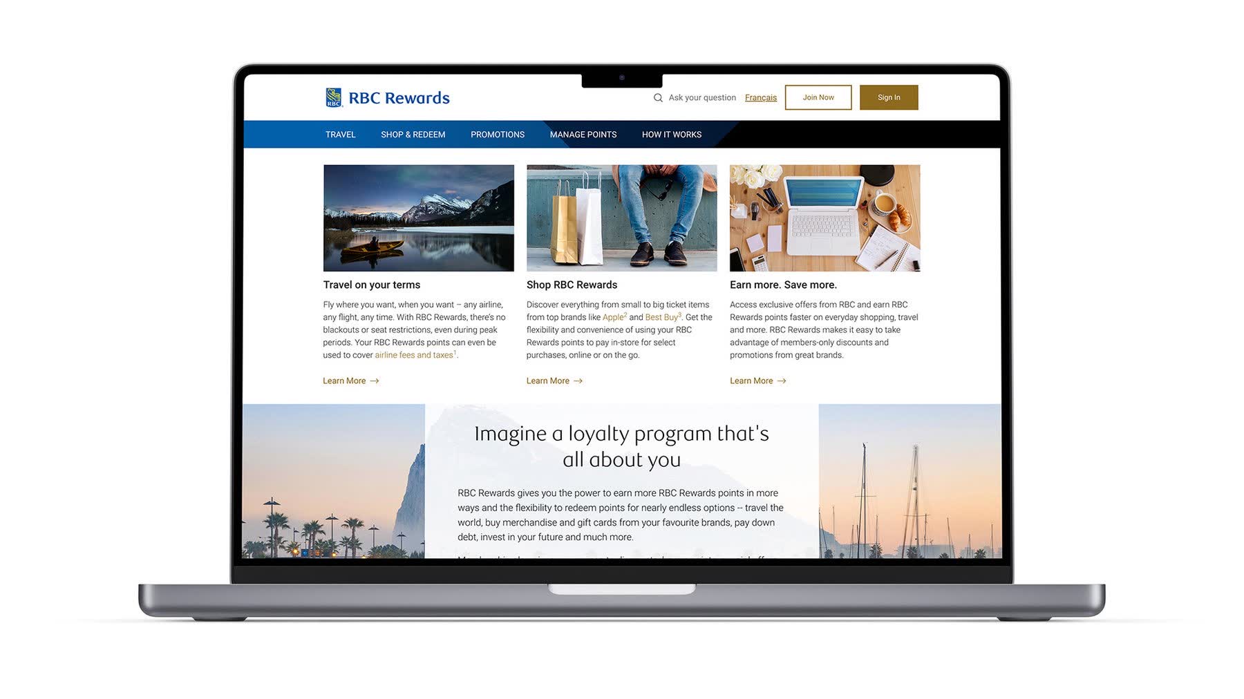RBC Rewards platform 2020