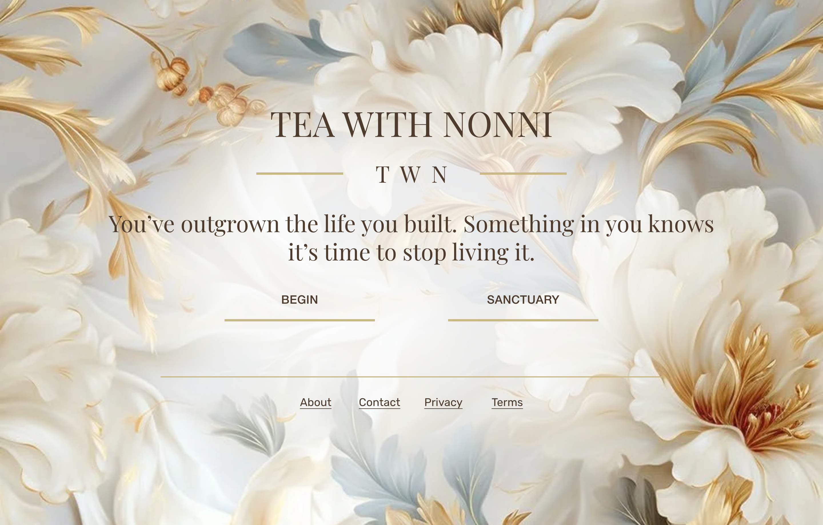 Tea with Nonni full page screenshot