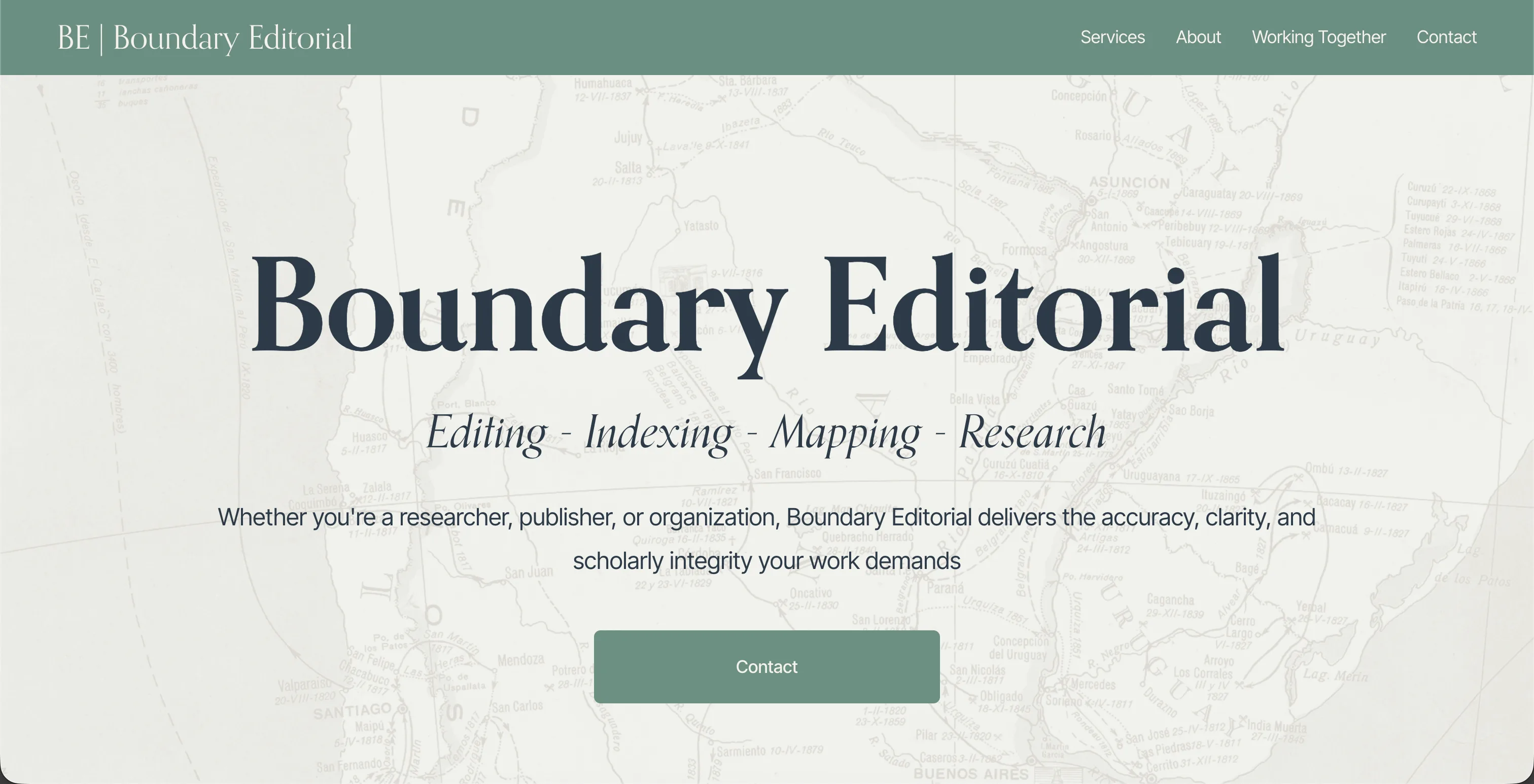 Boundary Editorial website