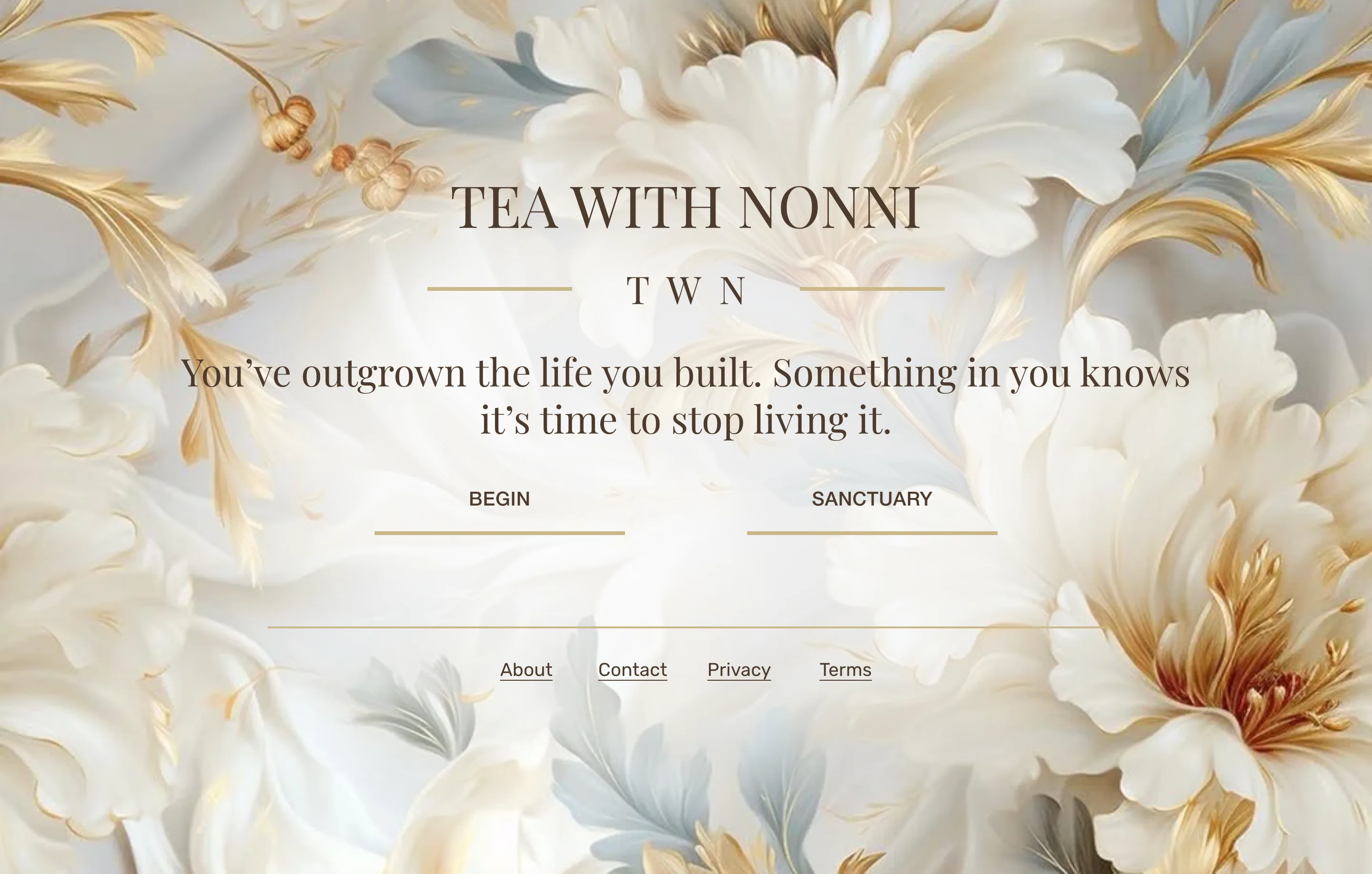 Tea with Nonni full page screenshot